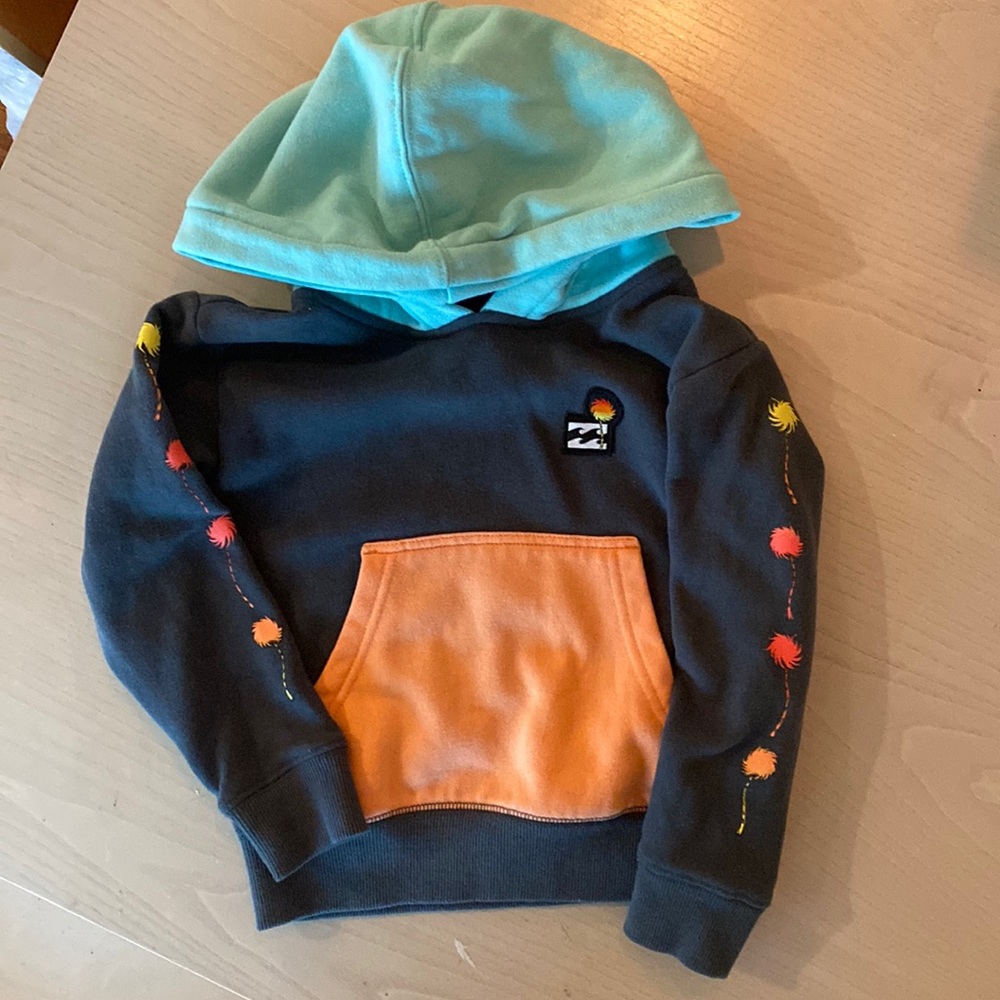Billabong Dr. Seuss Lorax tree boys hoody 3t